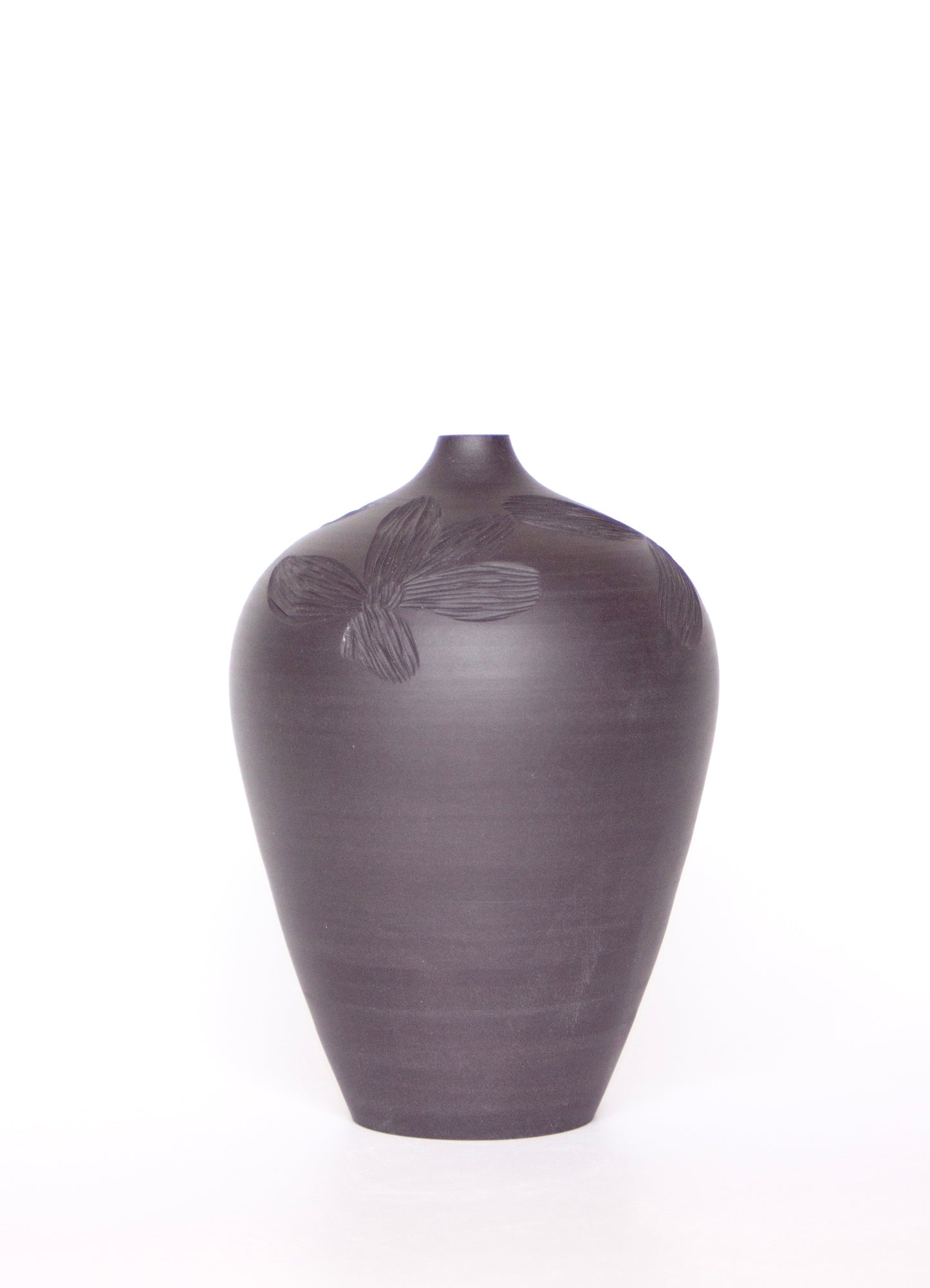Black Floral Vase