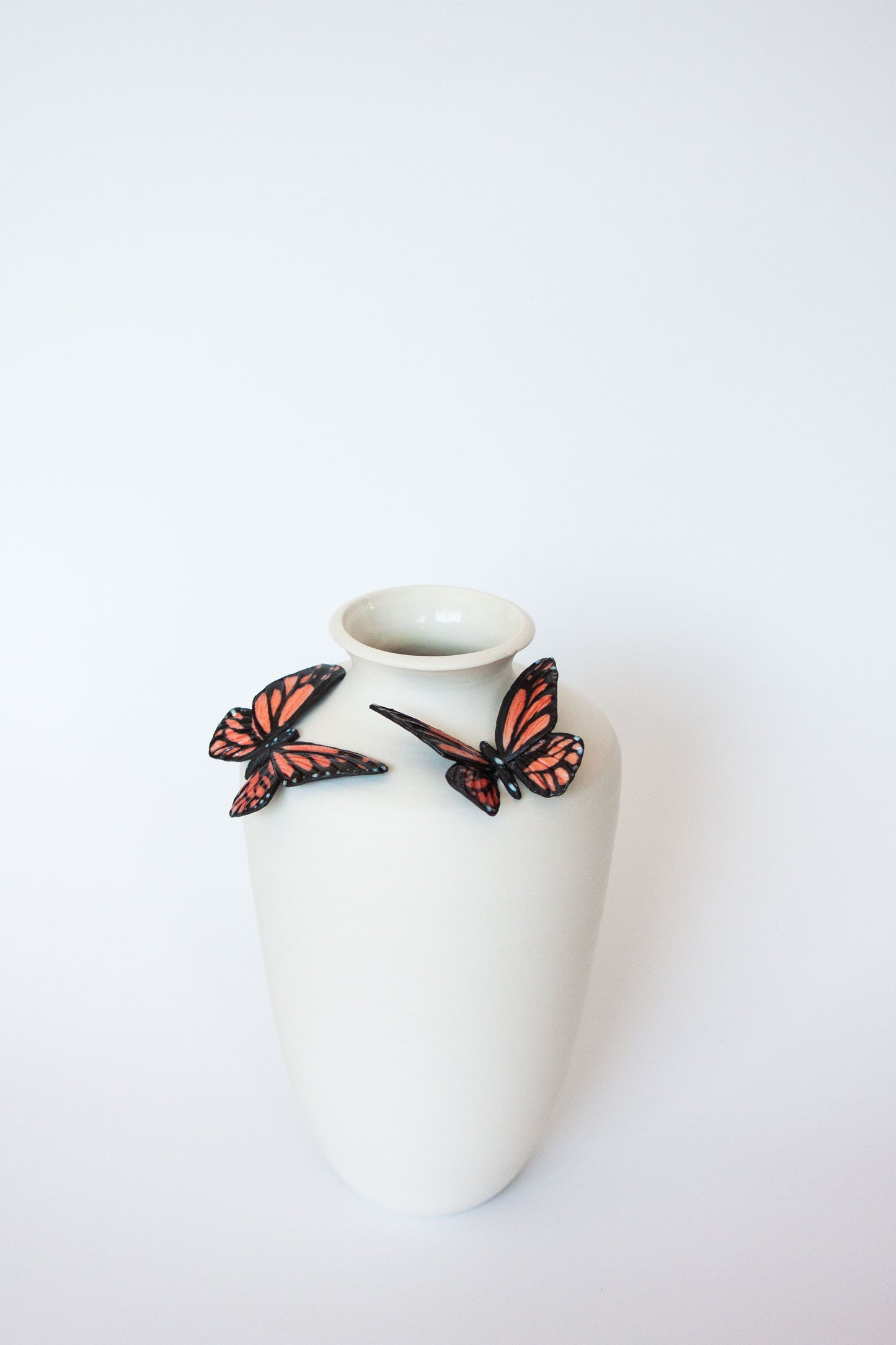 Tall Butterfly Vase