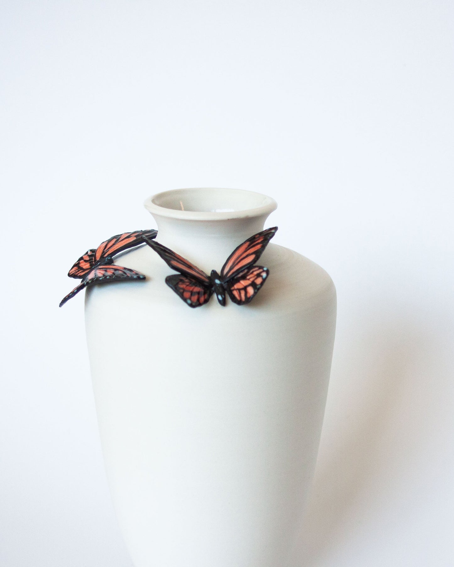 Tall Butterfly Vase