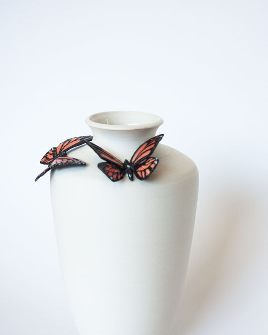Tall Butterfly Vase