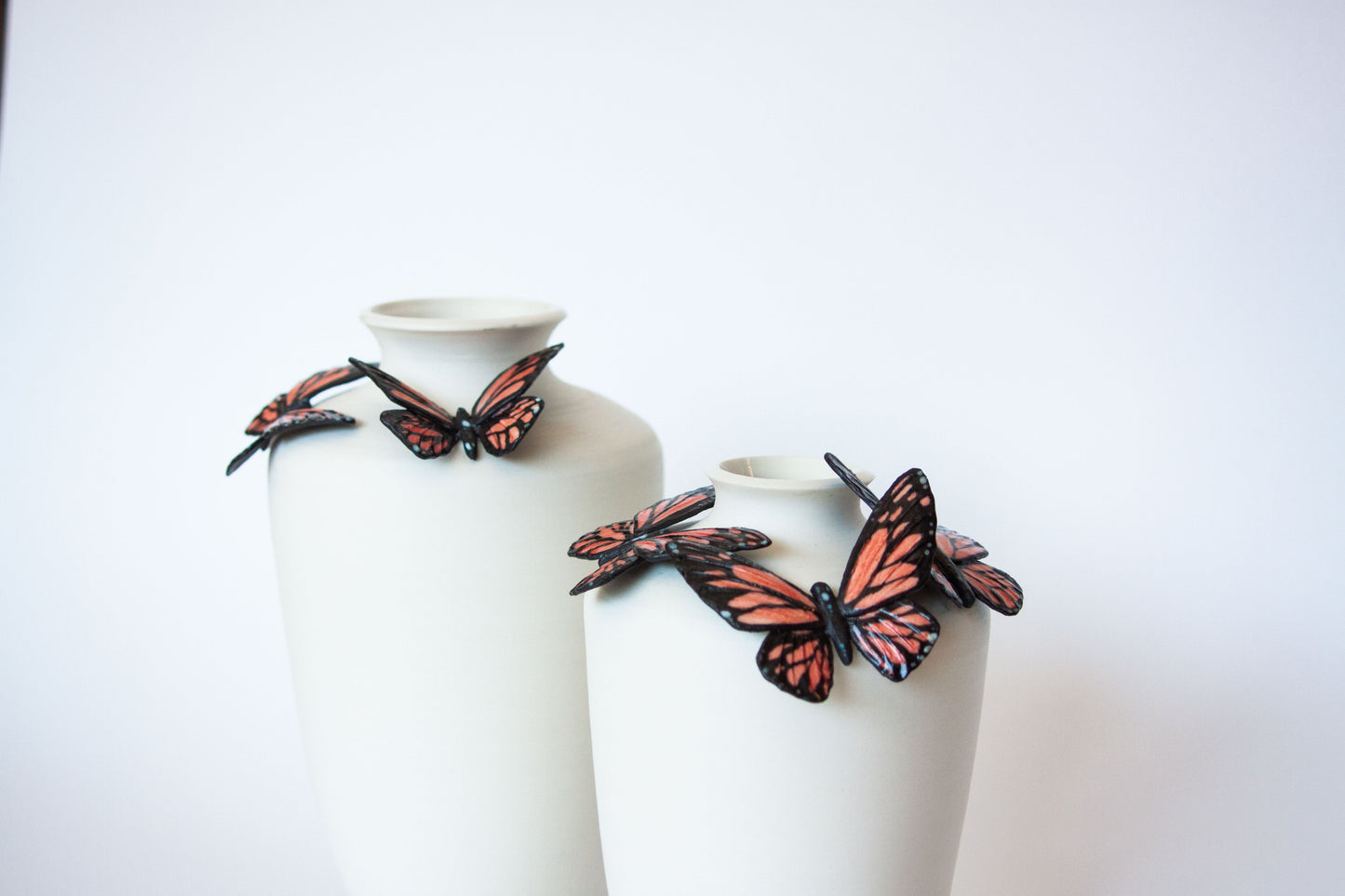 Tall Butterfly Vase